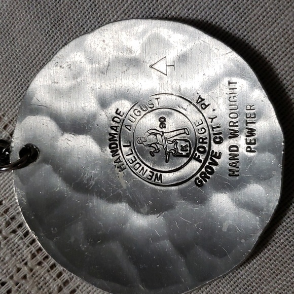 Wendell August Forge Handcrafted Pewter Butterfly Necklace - Picture 3 of 4